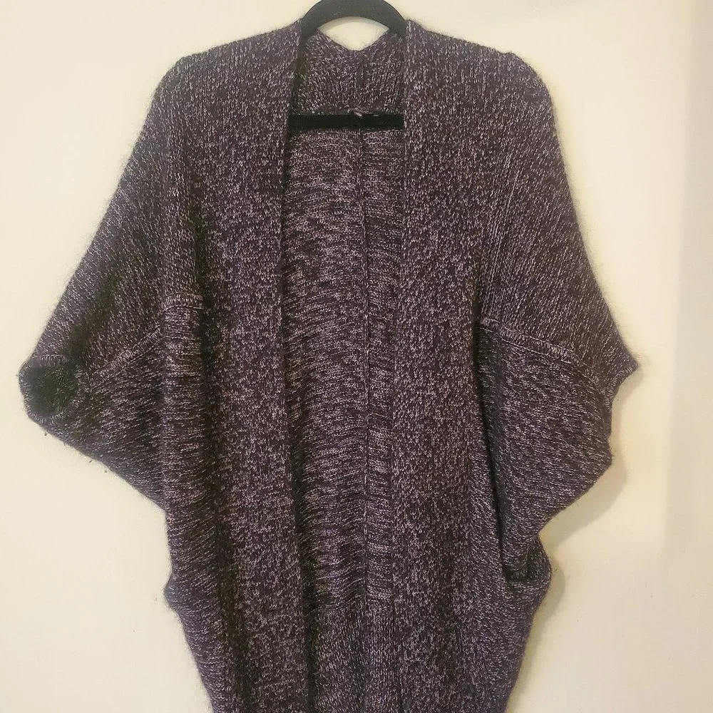 Babaton Aritzia Javier Italian Mohair Wool Long Cocoon Sweater Charcoal xxs/xs - Picture 1 of 3